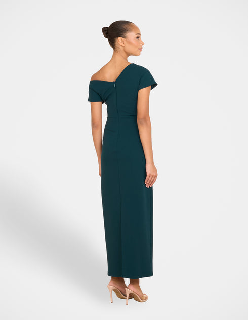 Xanthe Draped Neck Midi Dress